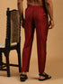 Men's Maroon Cotton Pant Style Pyjama
